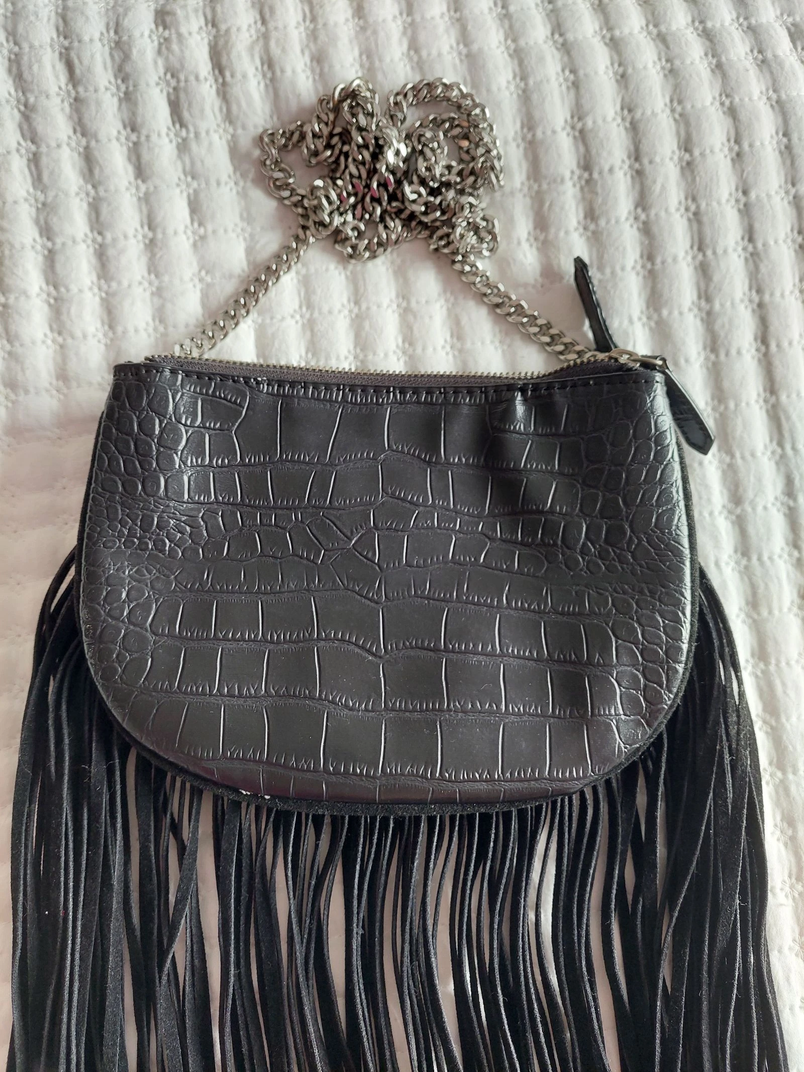 Zara Bolsa com Franja Preta – photo 2